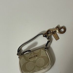Coach Mini Nolita Bag Charm in Signature Canvas